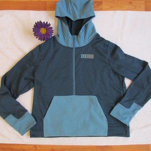 New UNDER ARMOUR Sweatshirt Size Large Blue Pullover Hoodie